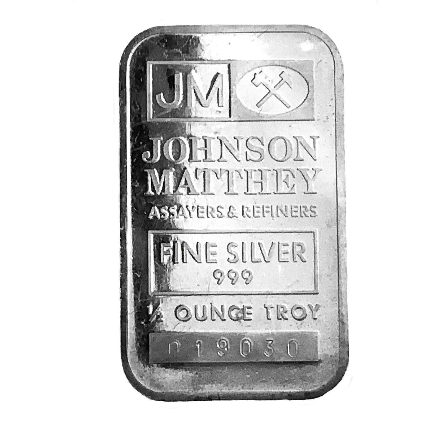 .500 ozt Rare Johnson Matthey 999 Silver Bar