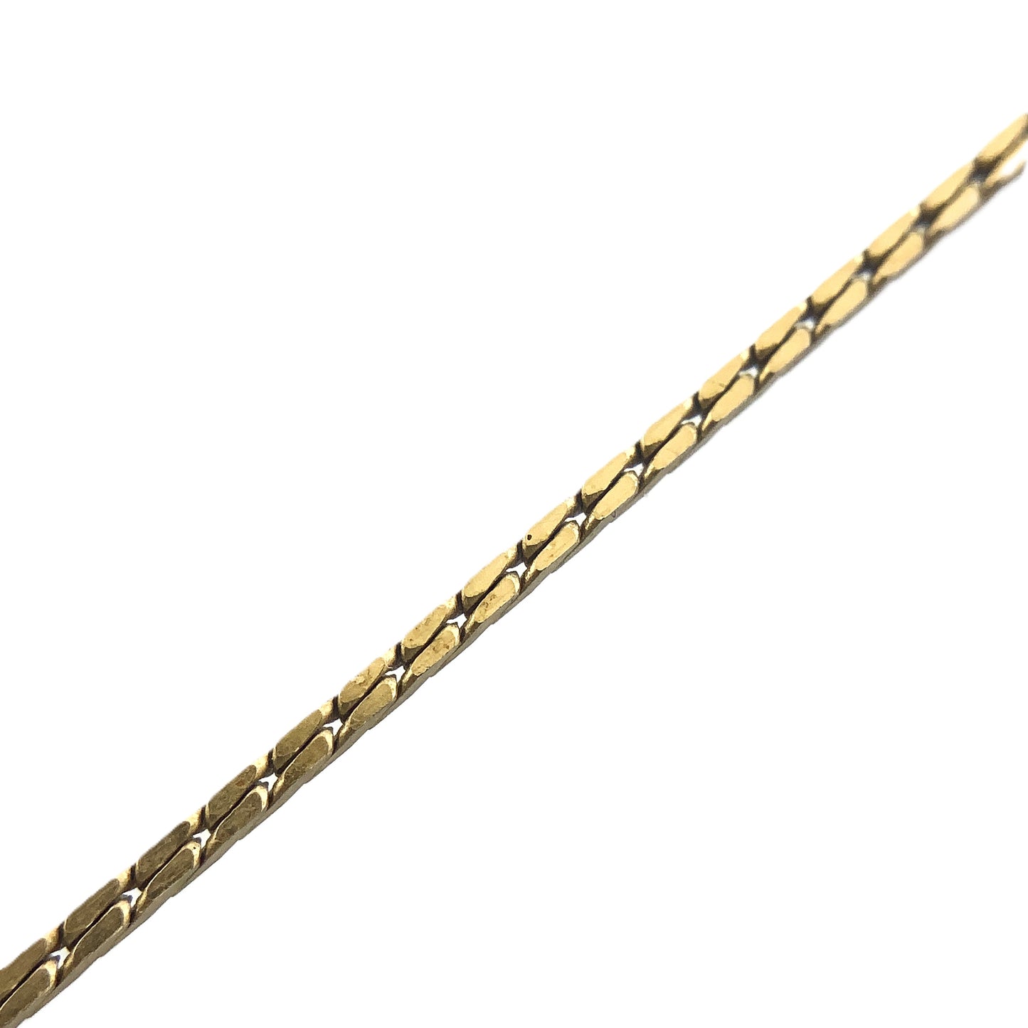 10K Yellow Gold Vicenza Cable Link Chain 7in x 1mm Bracelet AU400