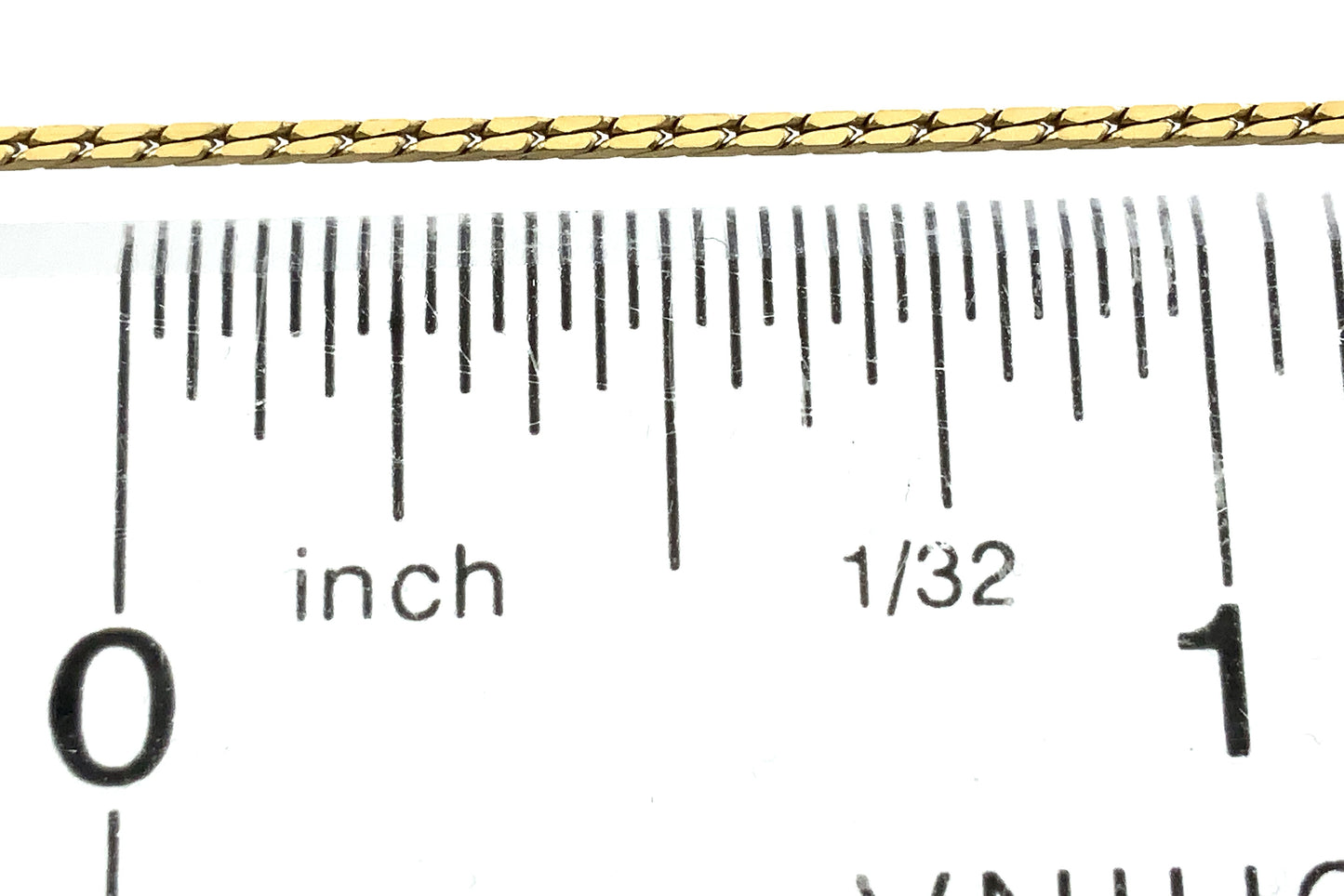 10K Yellow Gold Vicenza Cable Link Chain 7in x 1mm Bracelet AU400