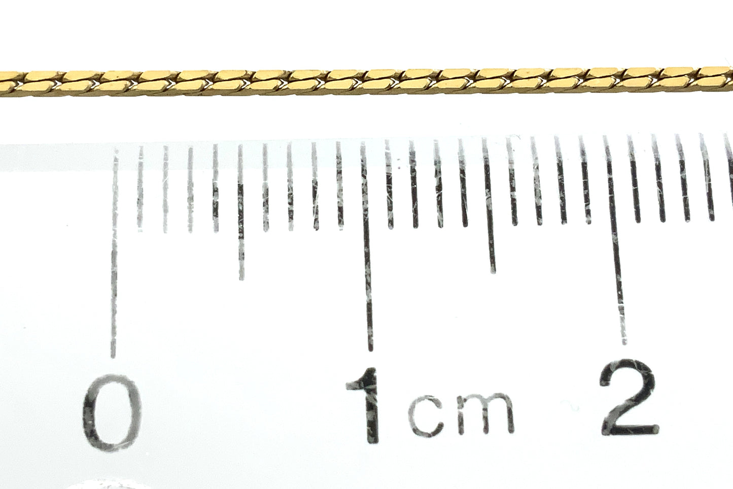 10K Yellow Gold Vicenza Cable Link Chain 7in x 1mm Bracelet AU400