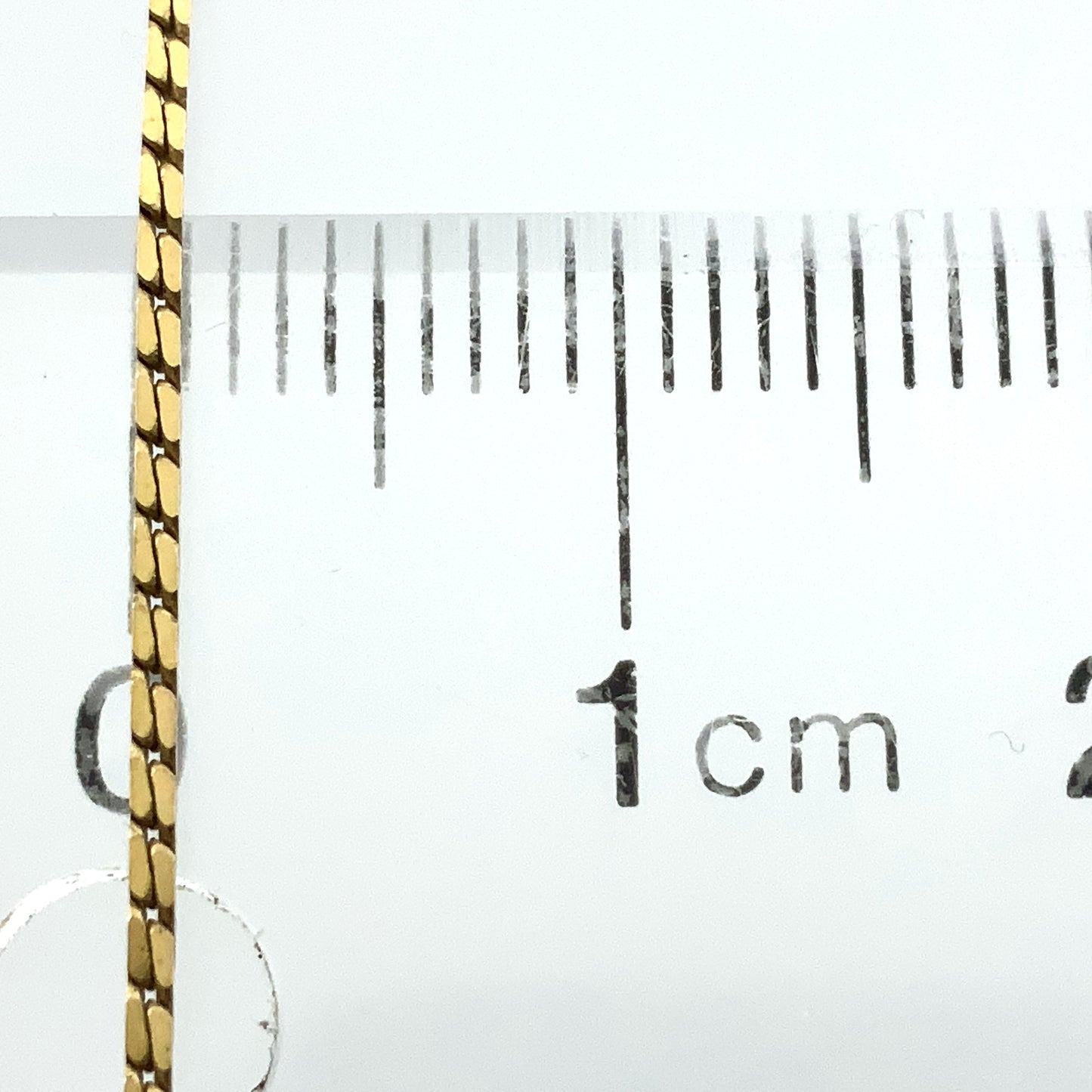 10K Yellow Gold Vicenza Cable Link Chain 7in x 1mm Bracelet AU400