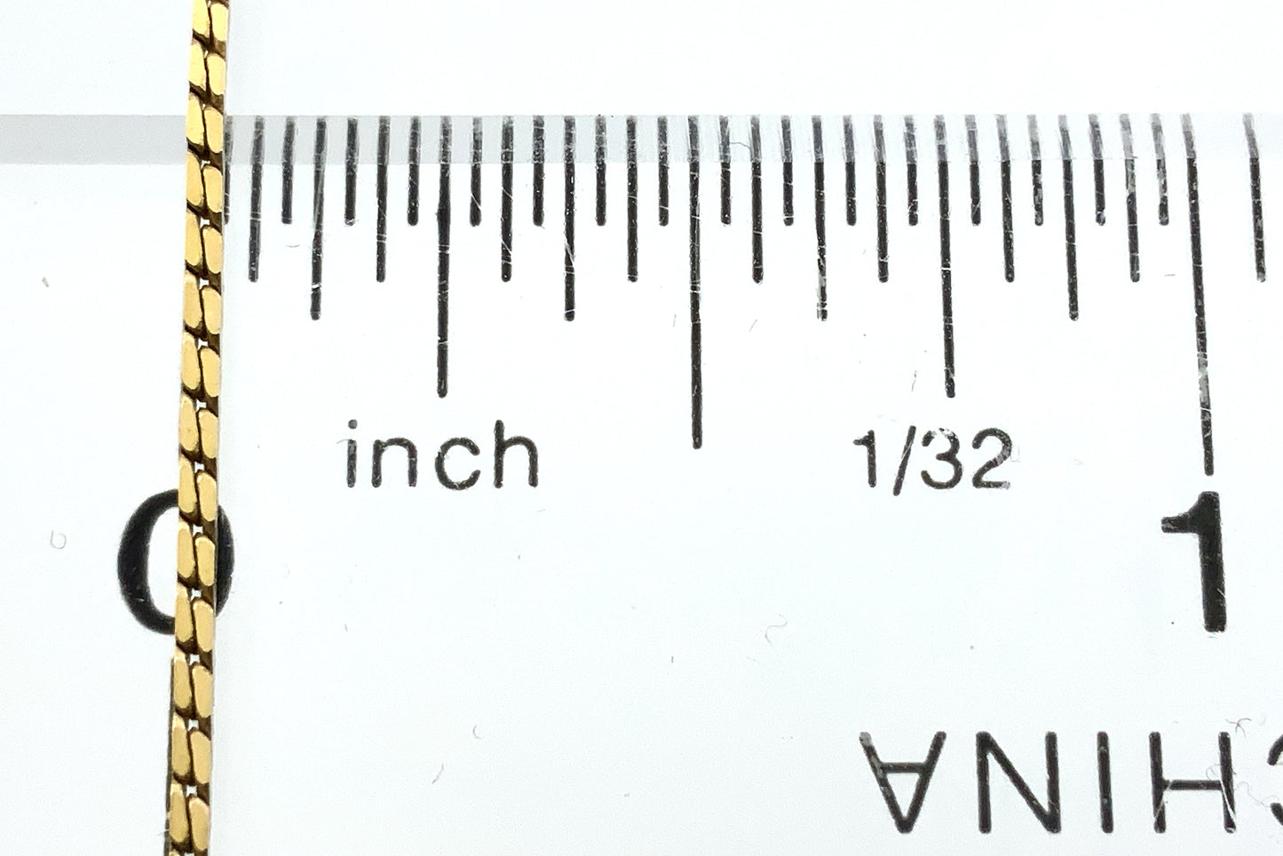 10K Yellow Gold Vicenza Cable Link Chain 7in x 1mm Bracelet AU400