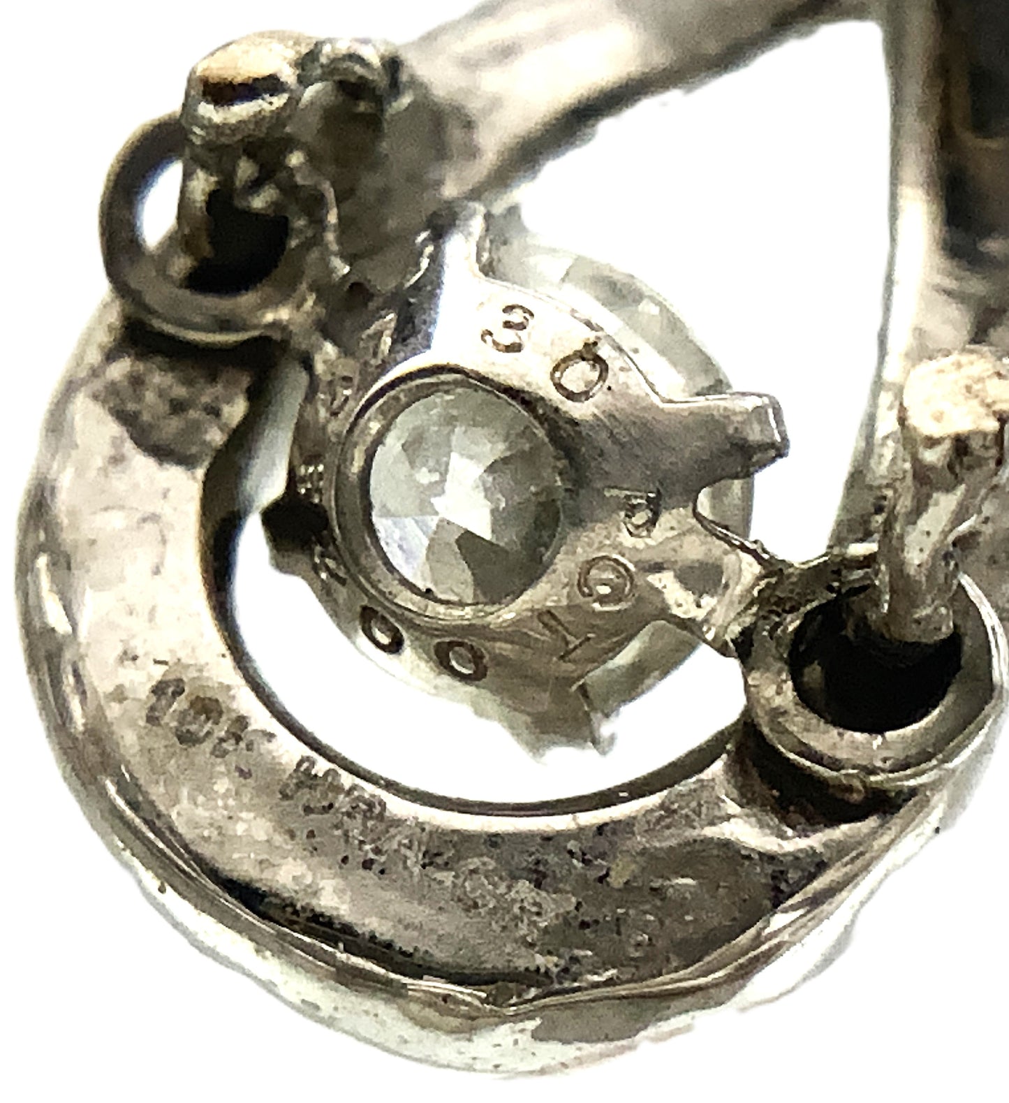 10K White Gold Box Link Chain 19in x 1mm Necklace .33 Total Carats Diamonds Infinity Loop Heart Charm Pendant AU389