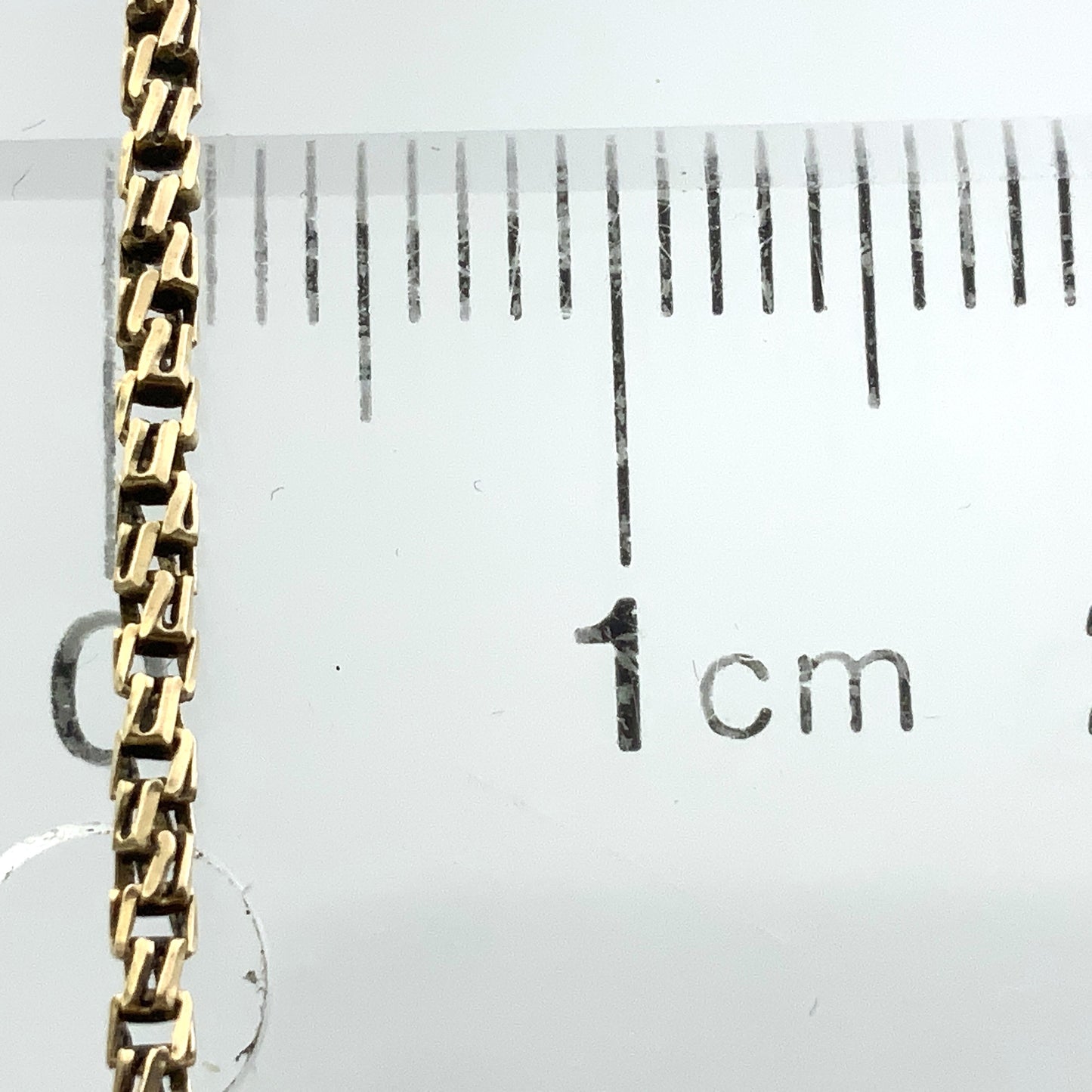 10K Yellow Gold Byzantine Link Chain 22.5in x 1.6mm Necklace AU390