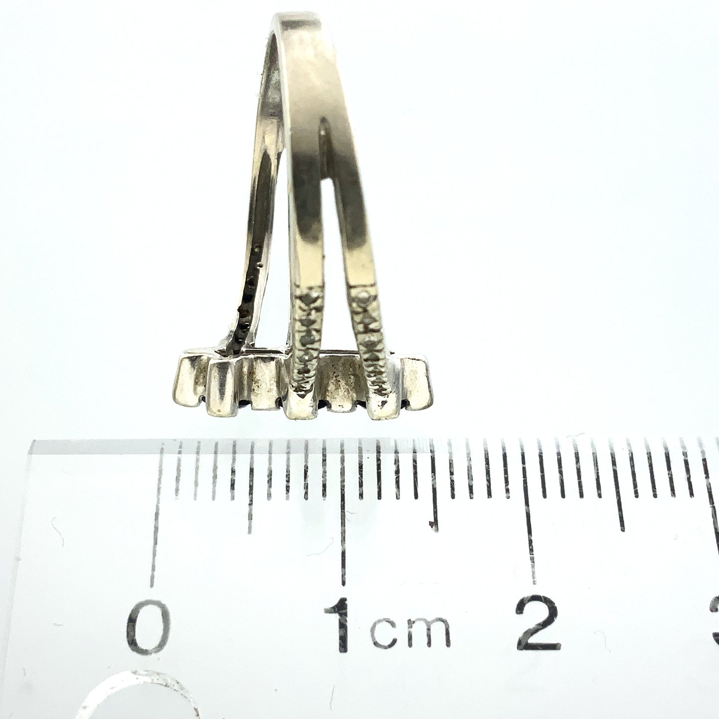 14K White Gold with 38 Diamonds Ring .38 Total Carats Size 6.5 AU395