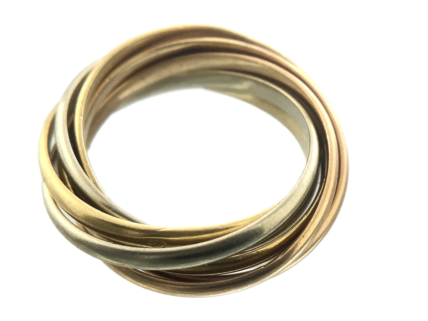 18K Yellow Gold Cartier Band Signed Size 3.25 Ring AU396