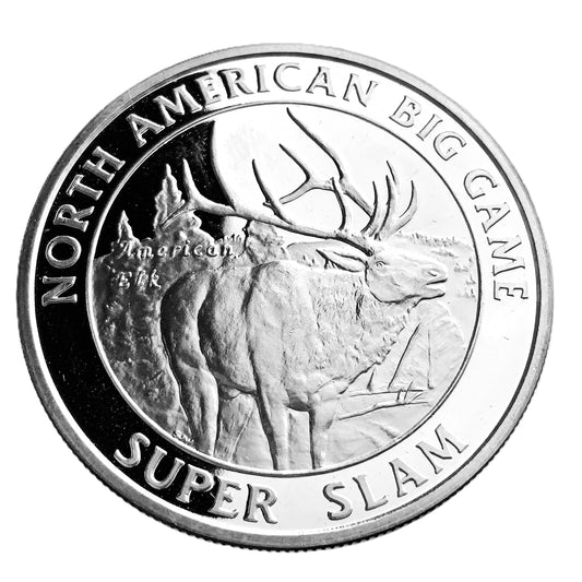 1 ozt North American Big Game Super Slam 999 Silver