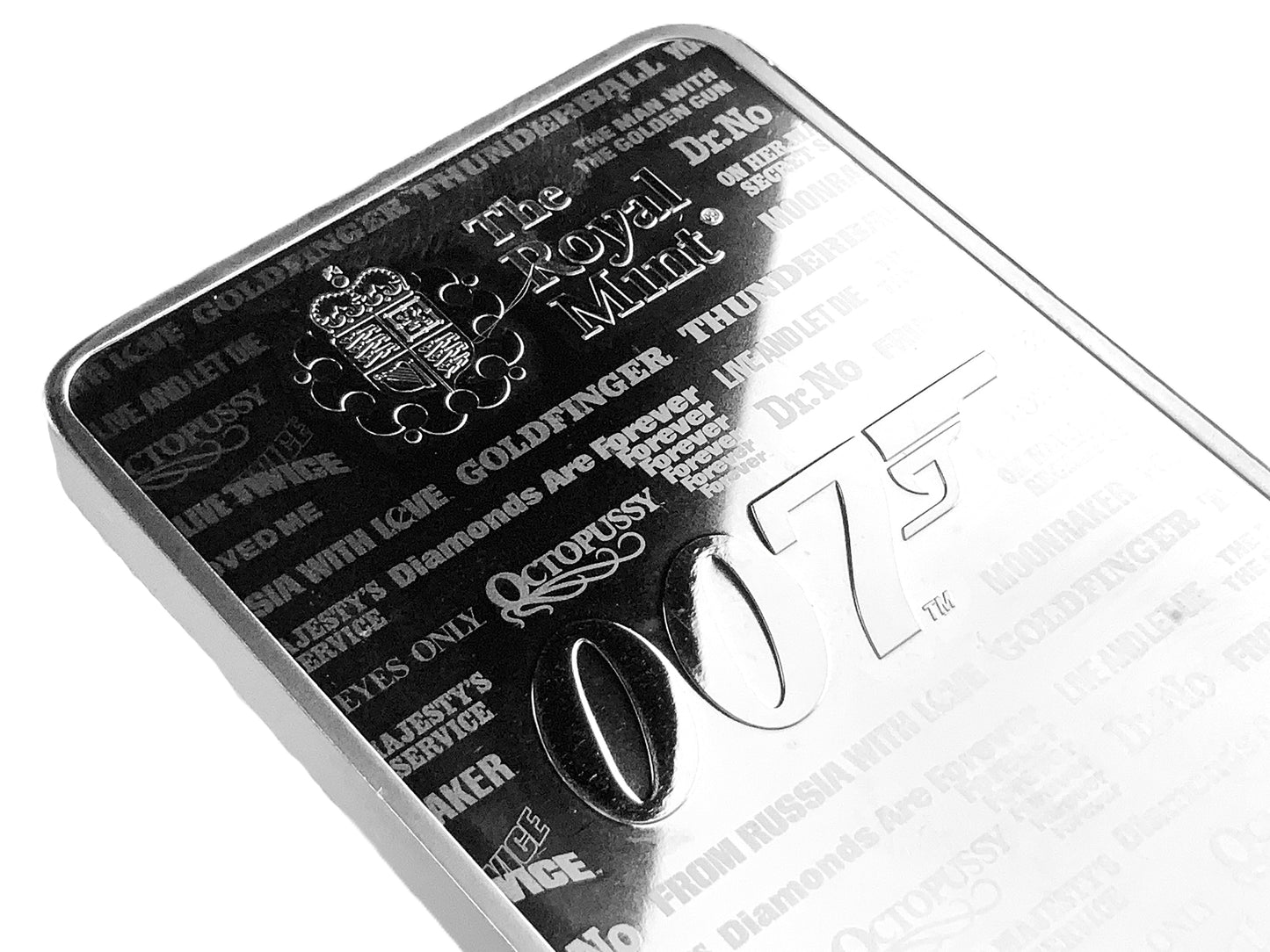 10 ozt Royal Mint James Bond 007 999 Bar