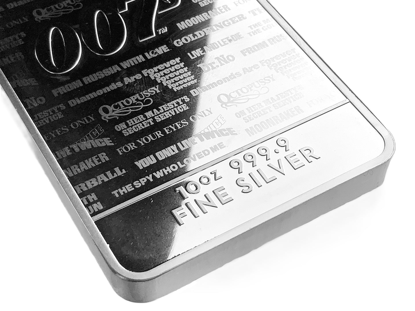 10 ozt Royal Mint James Bond 007 999 Bar