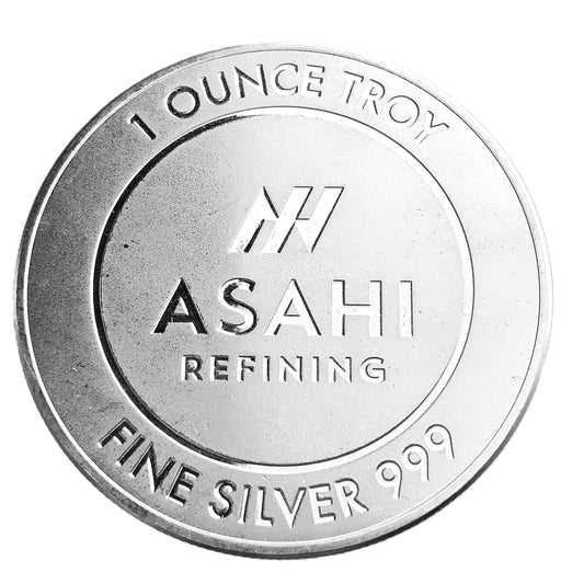 1 ozt Asahi Refining 999 Silver Round