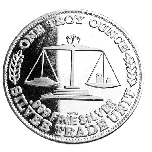 1 ozt Balance Scale Eagle NWTM 999 Silver