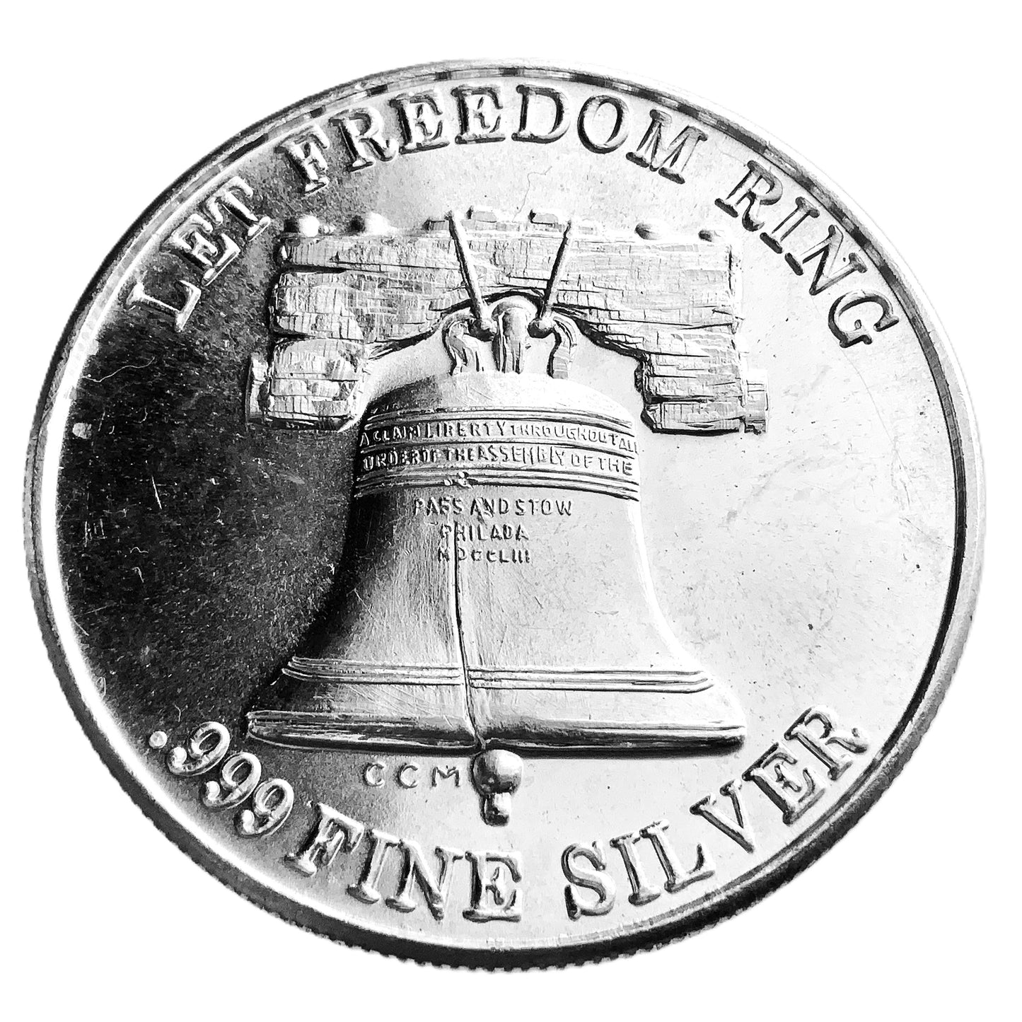 1 ozt Let Freedom Ring Liberty Bell 999 Silver