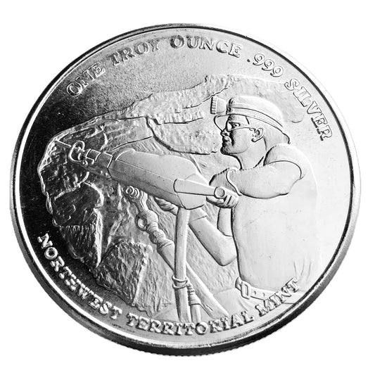 1 ozt Pan American Miners NWTM 999 Silver Round