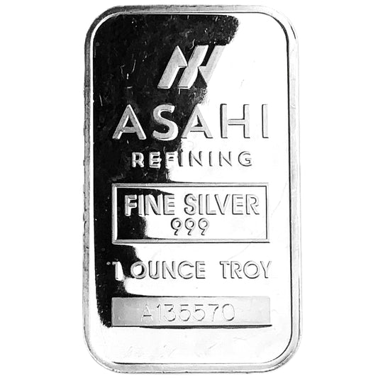 1 ozt Asahi Refining 999 Silver Bar