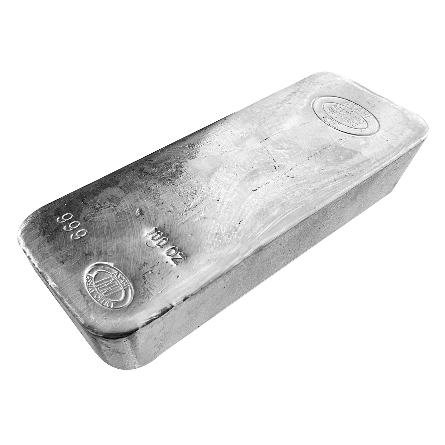100 ozt Asahi Silver Bullion 999 Bar