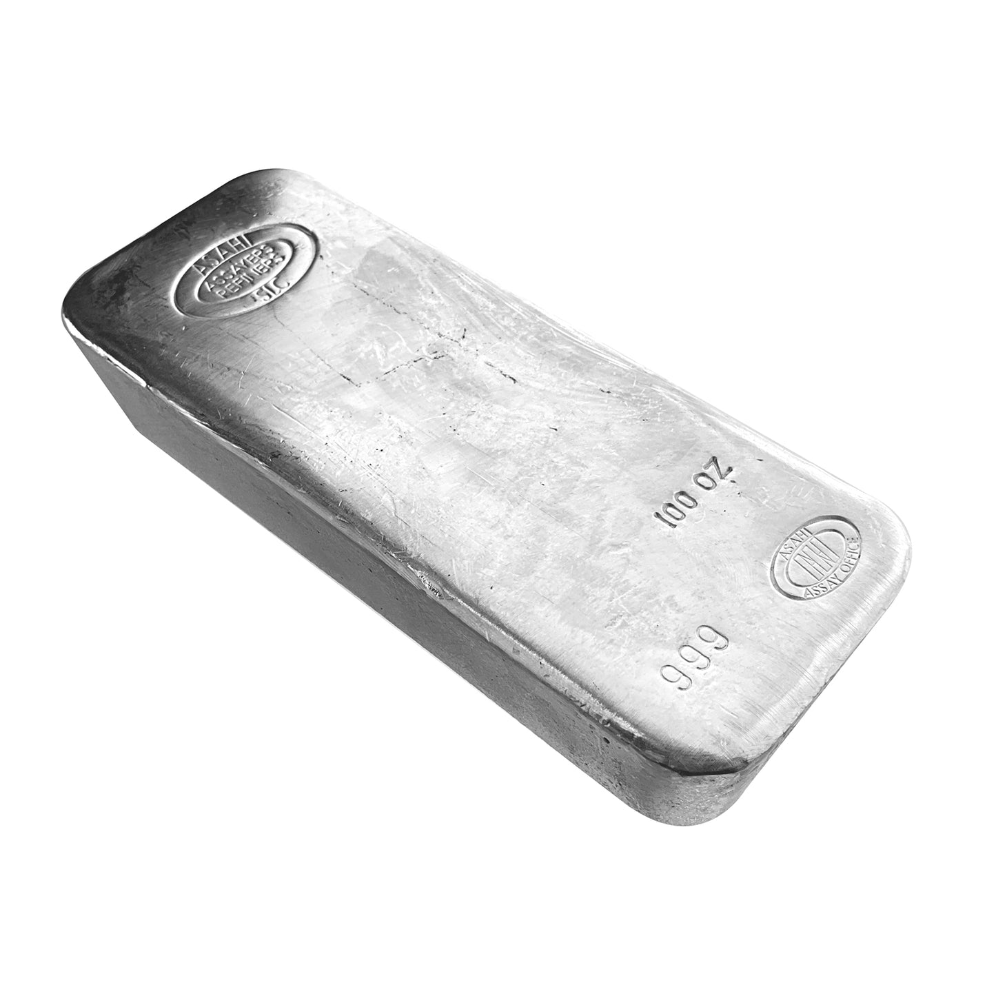 100 ozt Asahi Silver Bullion 999 Bar
