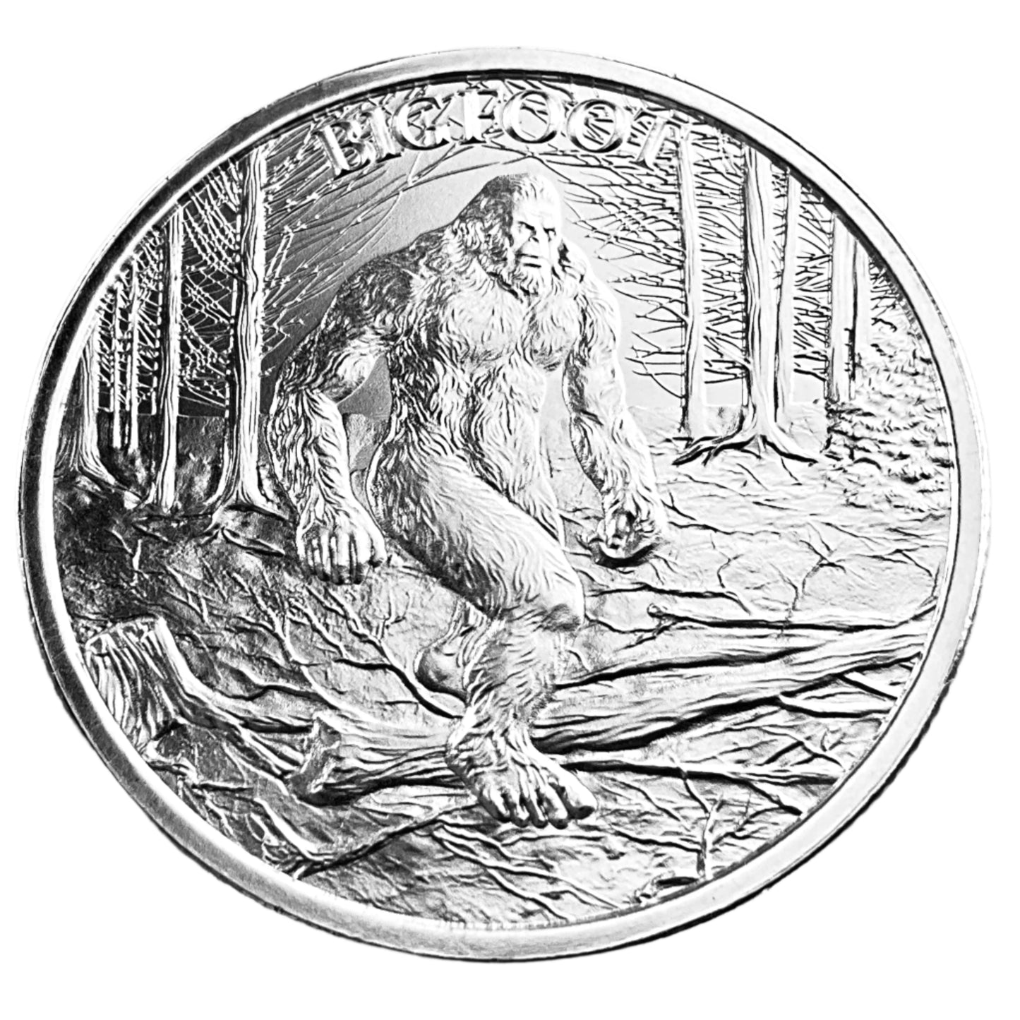 1 ozt Bigfoot 999 Silver Round