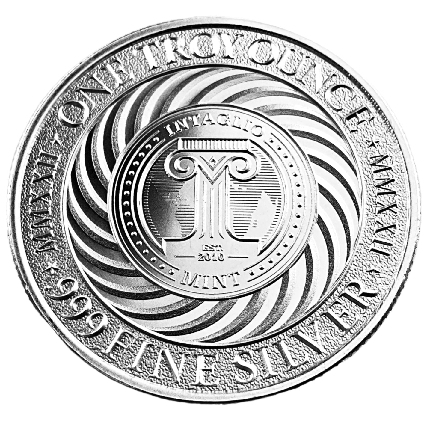 1 ozt Bigfoot 999 Silver Round