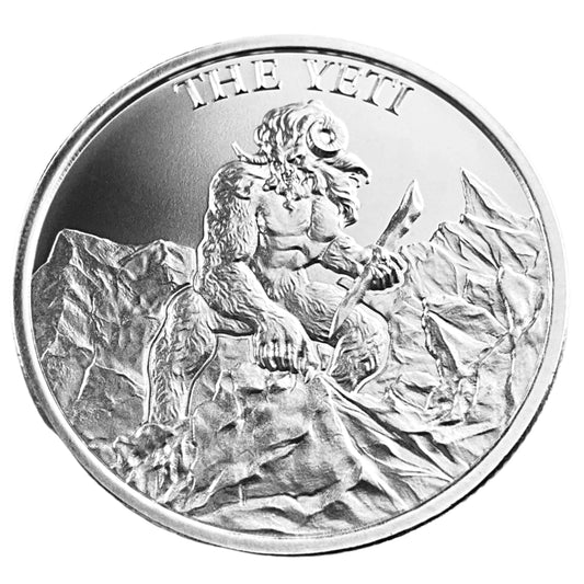 1 ozt The Yeti 999 Silver Round