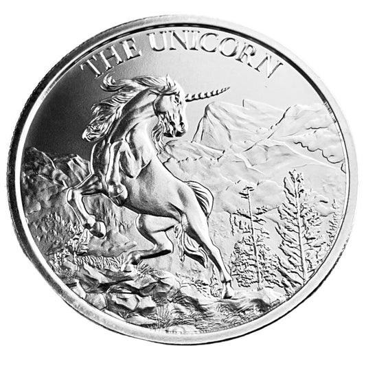1 ozt The Unicorn 999 Silver Round