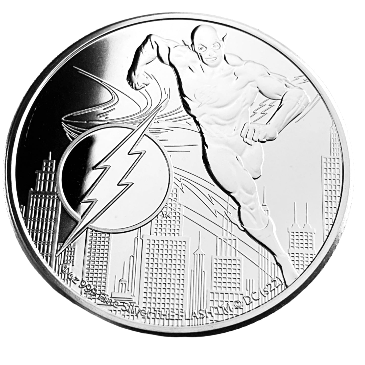 1 ozt The Flash DC Comics 999 Silver $2