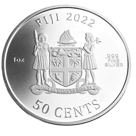 1 ozt Teranausaurus Rex Fiji 999 Silver Coin