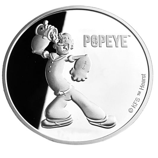 1 ozt Popeye Spinach Fiji 999 Coin