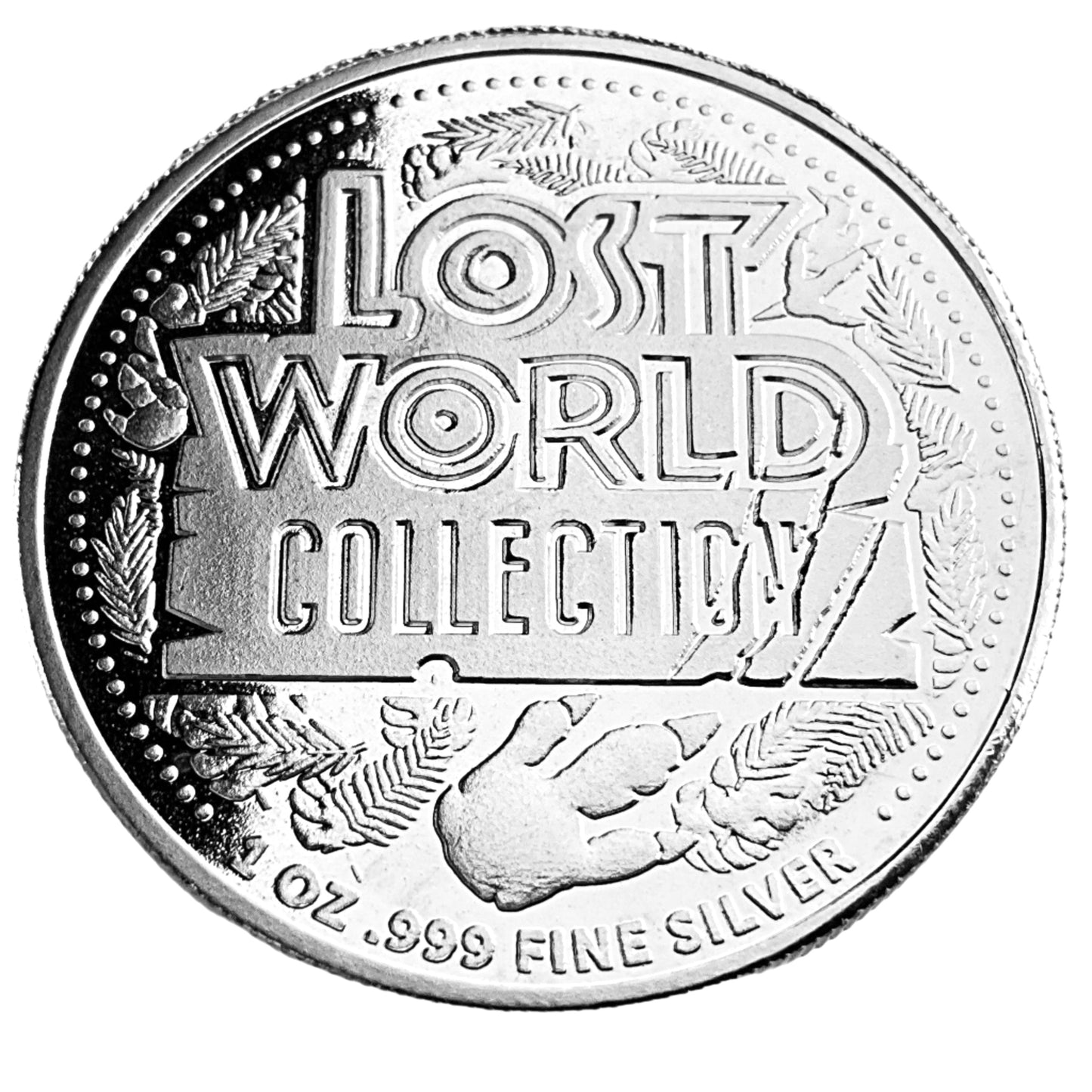 1 ozt Stegosaurus 999 Silver Round