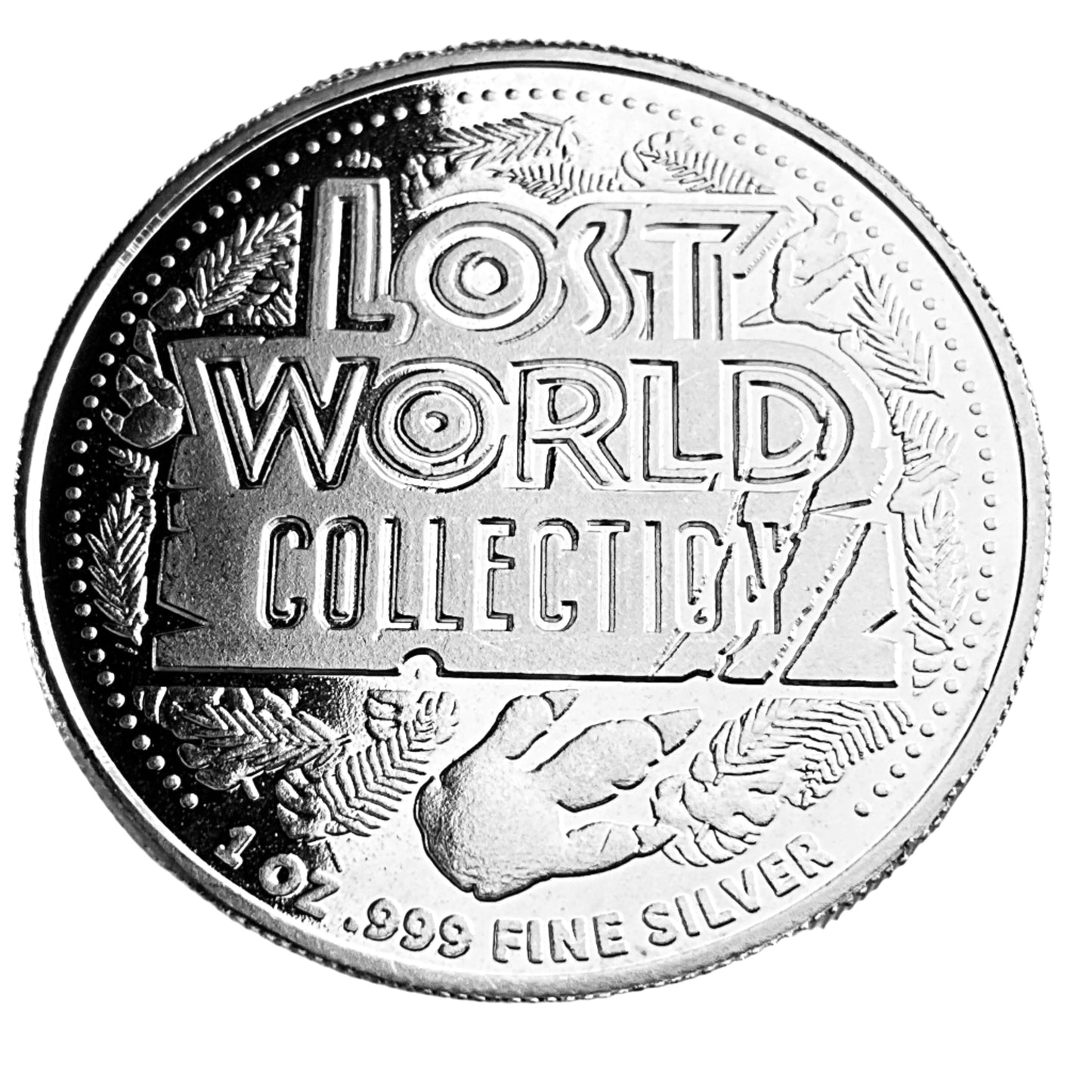 1 ozt Dilophosaurus 999 Silver Round