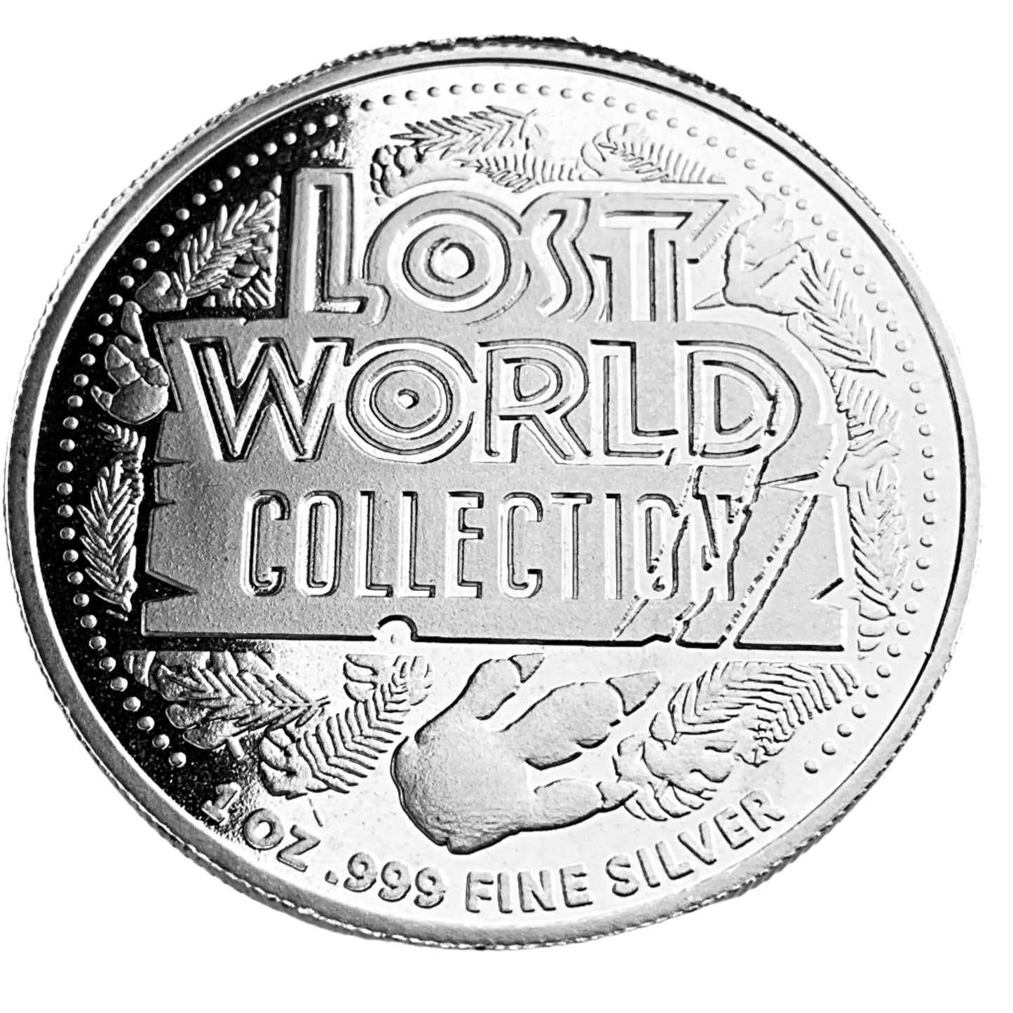 1 ozt Triceratops 999 Silver Round