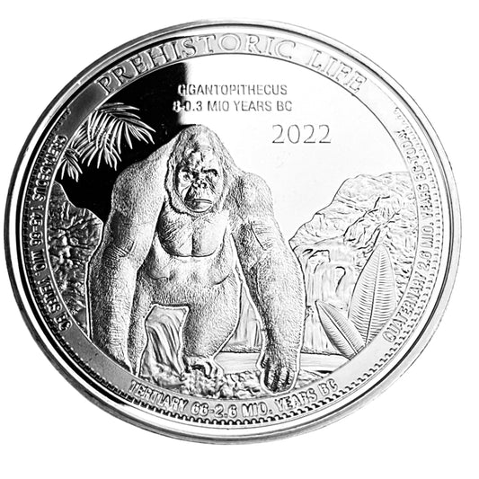 1 ozt Gigantopithecus Prehistoric 9999 Coin