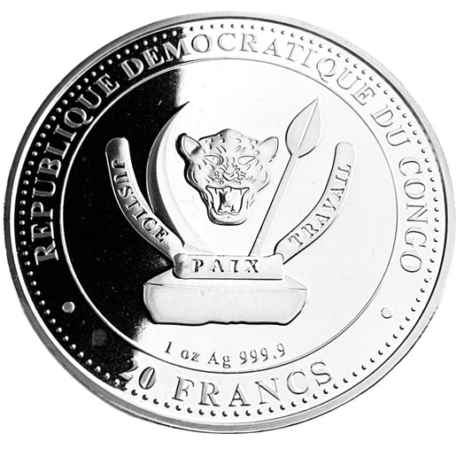 1 ozt Wooly Mammoth 9999 Silver Coin