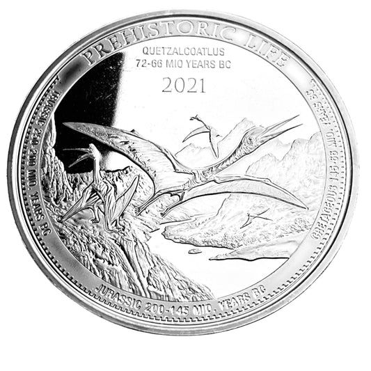 1 ozt Quetzalcoatlus 9999 Silver Coin