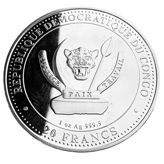 1 ozt Plesiosaurus 9999 Silver Coin