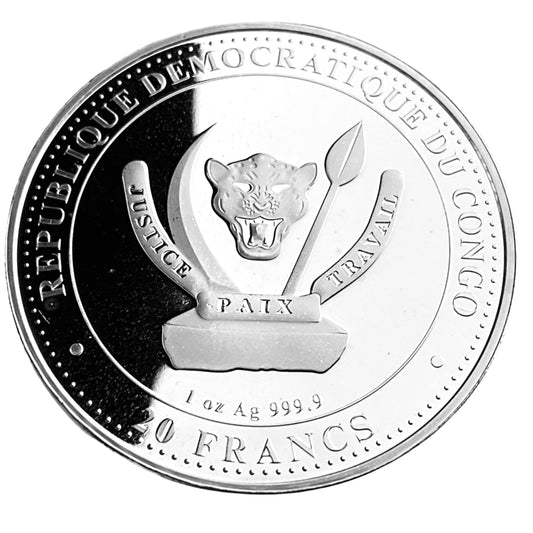 1 ozt Liopleurodon 9999 Silver Coin