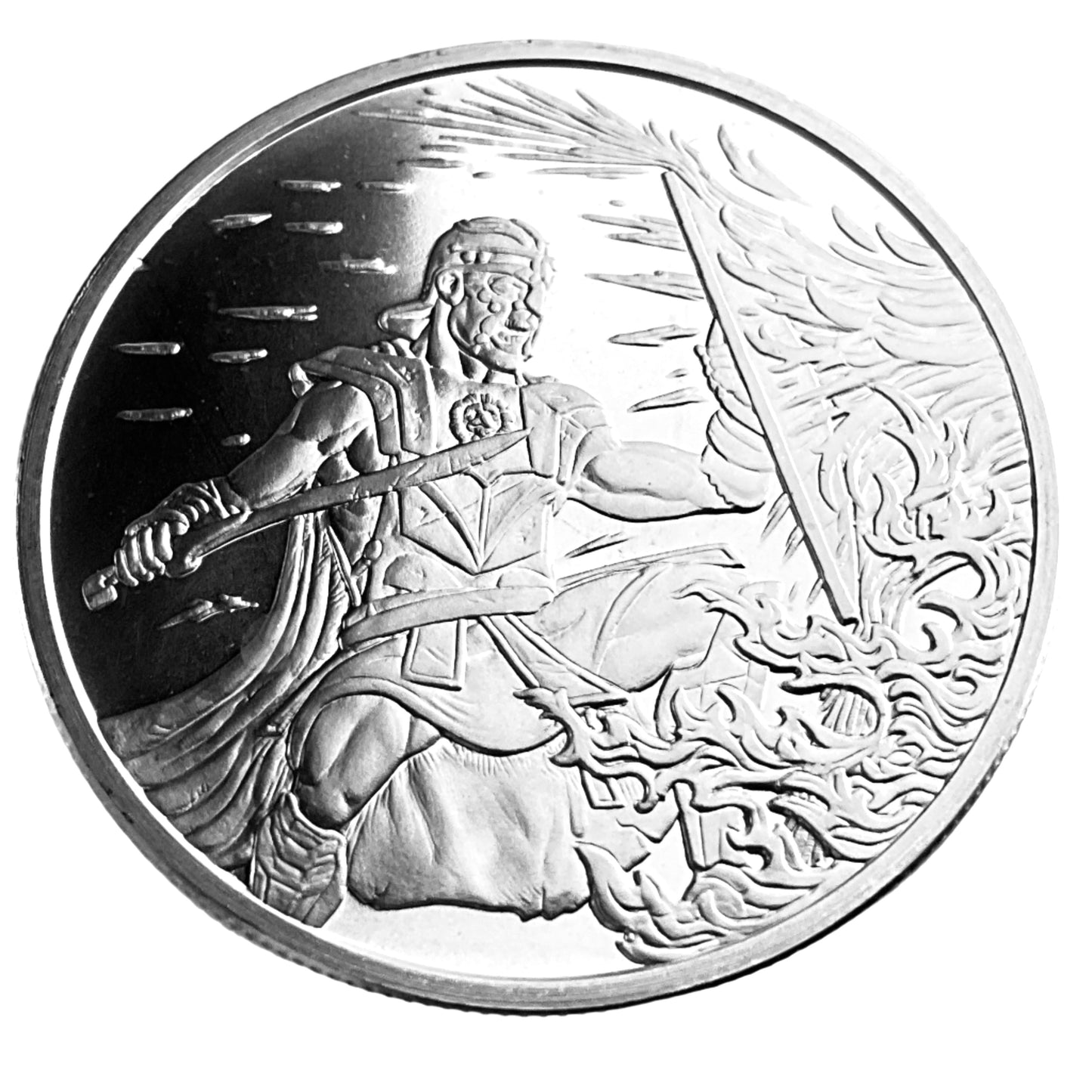 1 ozt Silver Shield Crucible 999 Silver Round