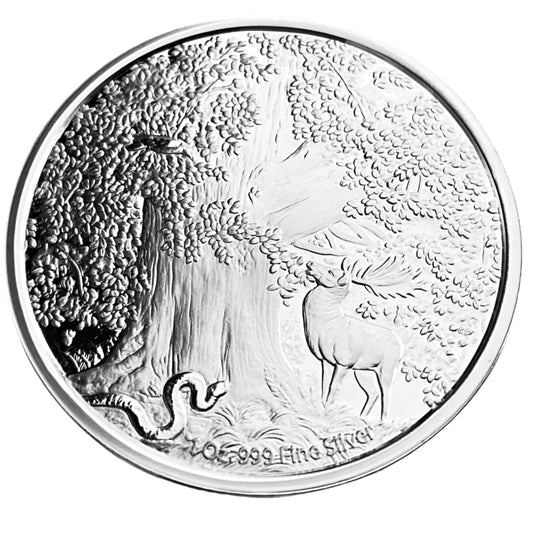 1 ozt Norse Frost Giant 999 Silver Round