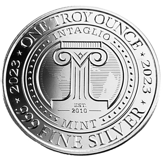 1 ozt Space Aliens UFO UAP 999 Round