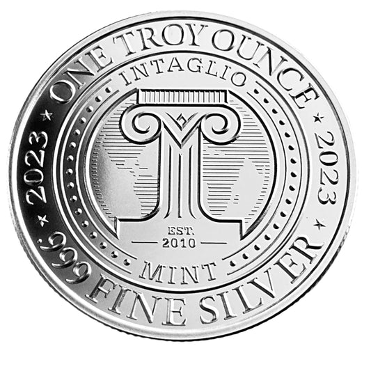 1 ozt Toucan and Volcano 999 Silver Round
