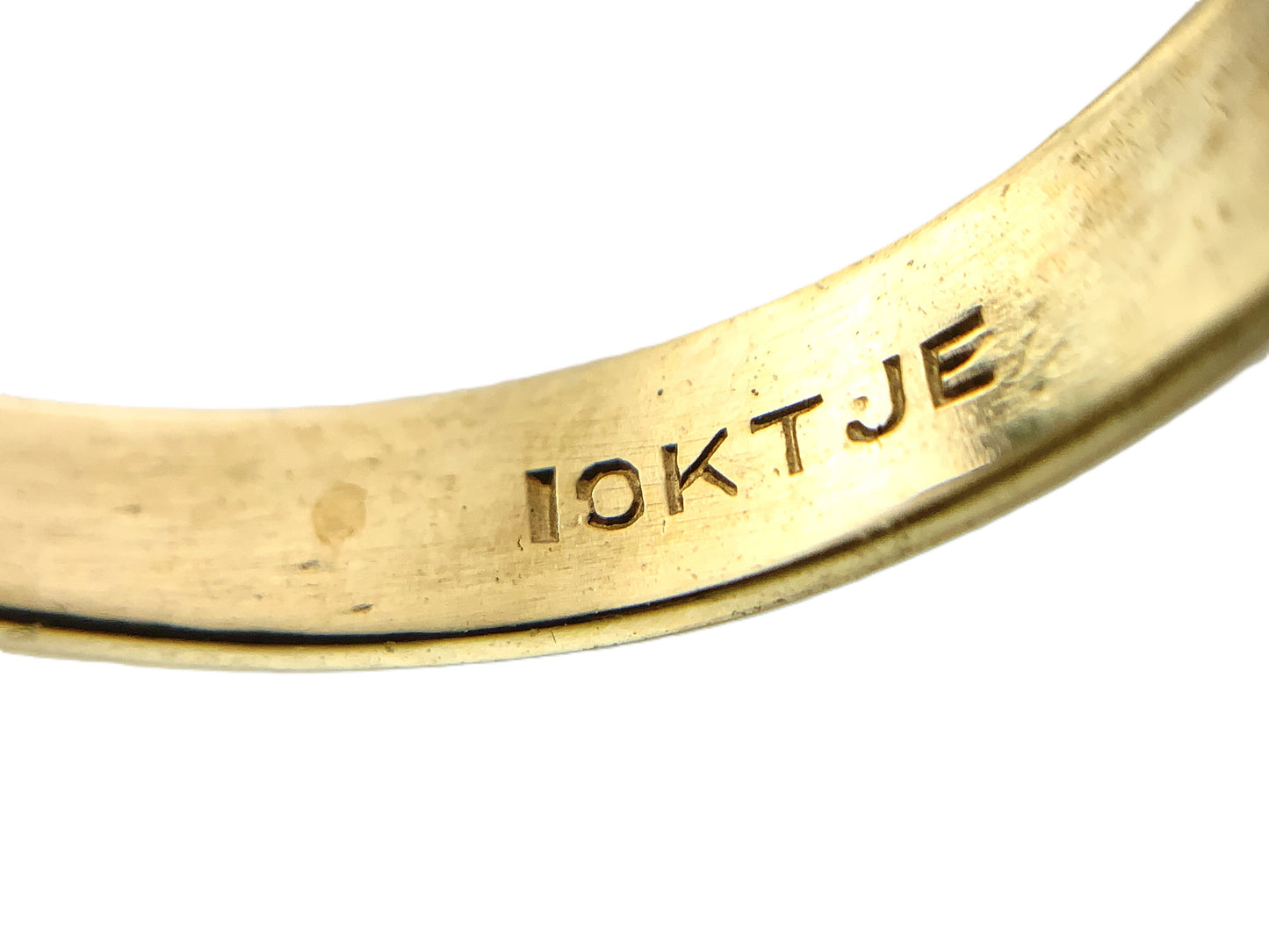 10K Yellow Natural Gold Vein 24K Nuggets Embedded in Quartz Set in Claw Mount Stone Size 6.5 Ring AU412