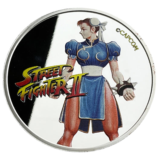 1 ozt Chun-Li Street Fighter II 999 Silver Coin