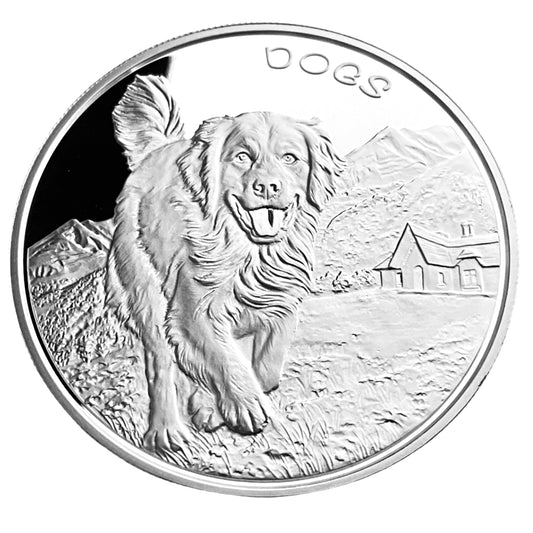 1 ozt Fiji Dogs 999 Silver Coin