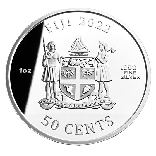 1 ozt Fiji Dogs 999 Silver Coin