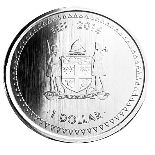1 ozt Fijian crested Iguana 999 Silver Coin