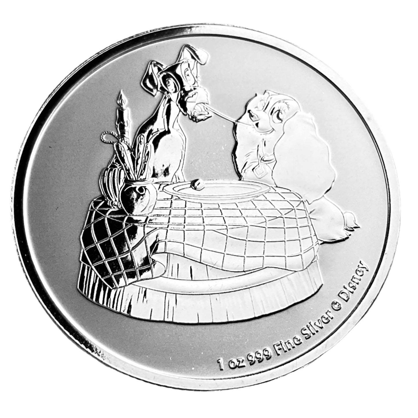 1 ozt Disney Lady & the Tramp 999 $2