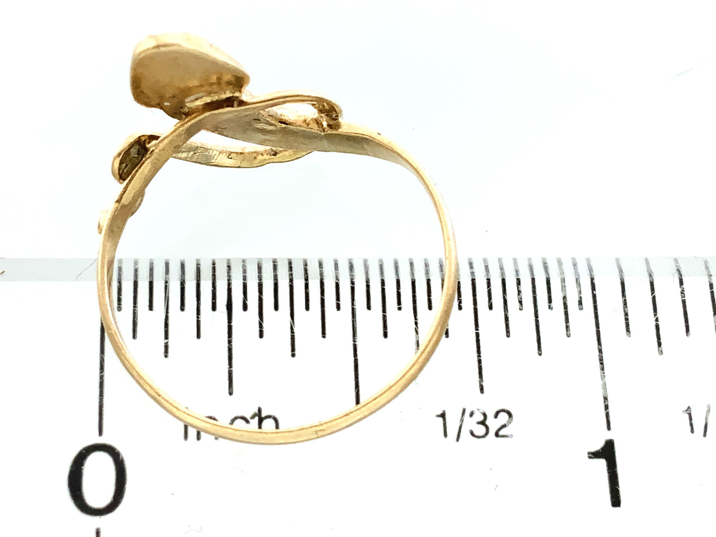 10K Yellow Gold Serpentine Snake Eternal Love Wisdom Good Luck Protection Band Size 5.5 Ring AU414