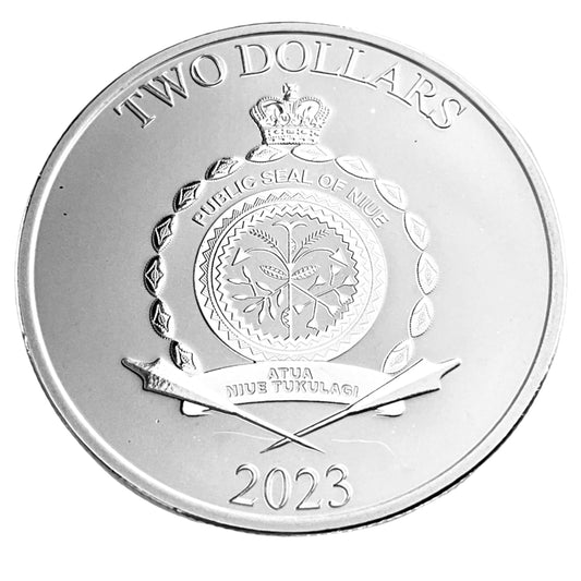 1 ozt Hercules vs Hydra 999 Silver Coin
