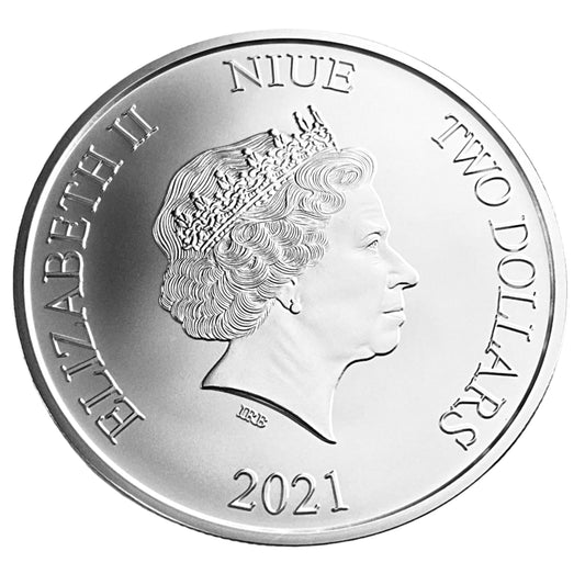 1 ozt Back to the Future II 999 Silver Coin