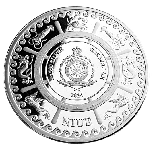 1 ozt Mythical Creatures Sea Serpent Coin