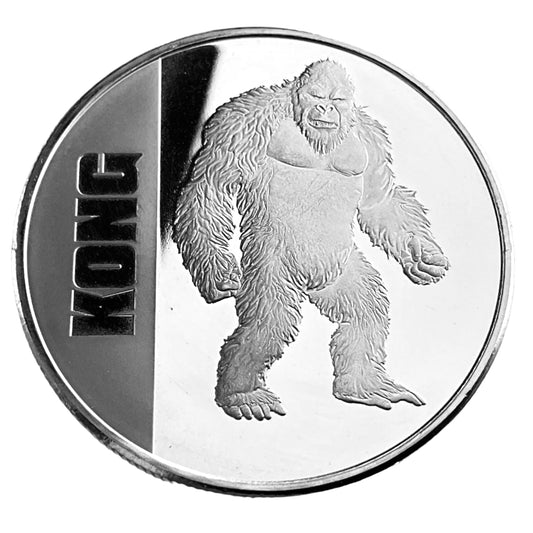 1 ozt King Kong vs Godzilla 999 Silver Coin